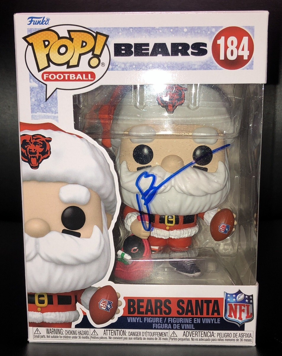 Brian Urlacher Chicago Bears Santa Christmas Signed Funko Pop Auto