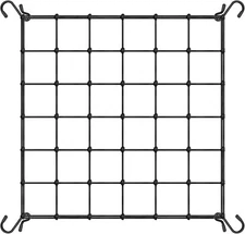 1-Pack 3x3FT Elastic Trellis Netting with Hooks for Grow Tents
