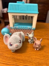 Little Live Pets Fuzzy Mama Mouse Surprise Toy 2 Babies Cage Water Bottle