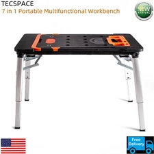 Lojok All New 7 in 1 Portable Workbench Multifunctional Folding Work Table