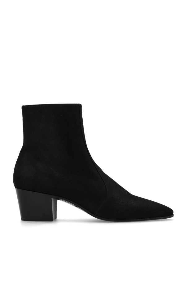 Saint Laurent - Men - Vassili heeled ankle boots - Black 254390₽