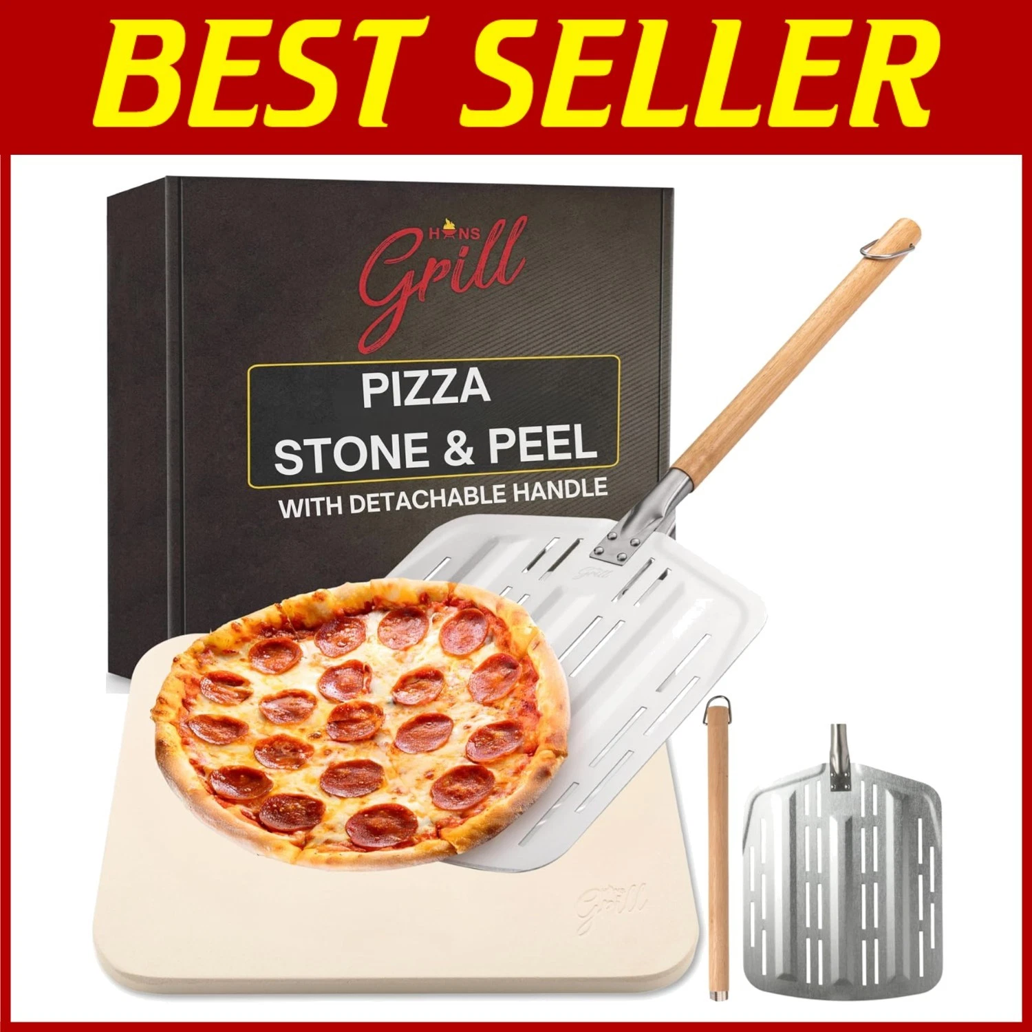 XL Pizza Stone Set with Anodised Aluminium Peel
Opens in a new window or tab