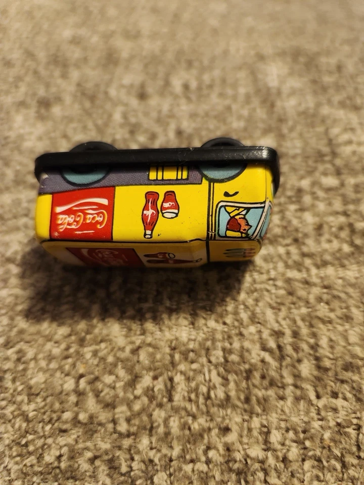 RARE Vintage Tiny Mini Coca-Cola Delivery Truck Metal 2" Old Toy - Image 2 of 4