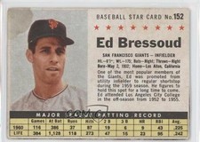 1961 Post Eddie Bressoud (Hand Cut) #152 0s4