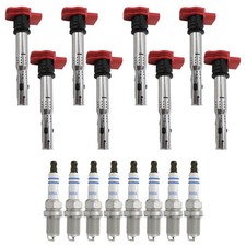 Denso 8 Ignition Coil 8 Bosch Double Iridium Spark Plugs Kit For R8 42 4.2 V8