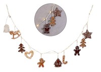 Led Lichterkette Lebkuchen Figuren 160Cm Mit Timer Weihnachten Weihnachtsdeko