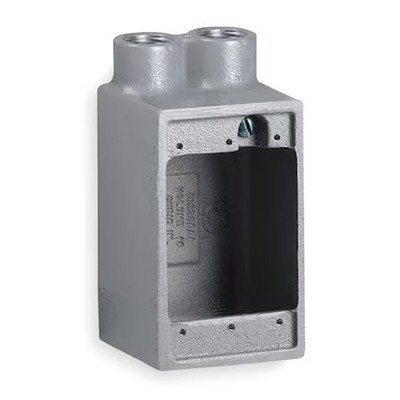 Hubbell Killark Fds-2M Weatherproof Electrical Box, 28 Cu In, Fds Box Type, 1