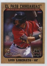 2023 Choice El Paso Chihuahuas 10th Year Celebration Luis Liberato #06 1lq2