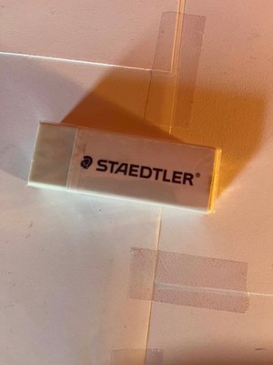 STAEDTLER Mars Plastic Eraser Plastic Mini, White, 1 Pack
