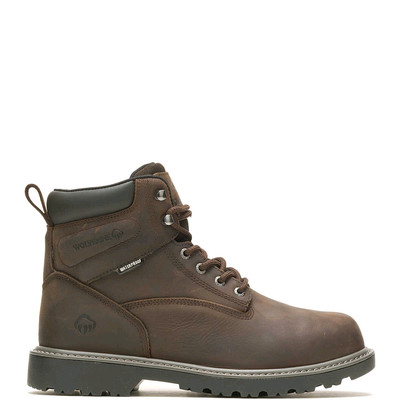 WOLVERINE Floorhand WP Dark Brown Size 12