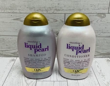 2 Pack OGX Smoothing + Liquid Pearl Shampoo & Conditioner w/Pearl Extract 13 Oz