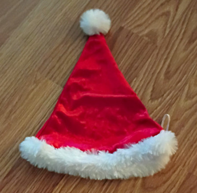 Build-A-Bear Workshop Red/White Santa Hat Faux Fur Trim Bear Accessory 1pc