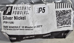 PRISMATIC POWDERS  SILVER NICKEL PCB-1126, 13-06-25, 1 Lbs. 3 Oz.