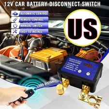 Remote Battery Disconnect Switch 12V/24V 240A Kill Switch LED Voltmeter Display