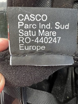 Herren Reithelm Casco Schwarz Größe 56, robuste Außenschale