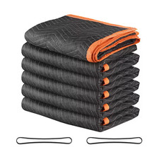 Moving Blankets 6 Pack 80x72 Furniture Pads Heavy Duty Padded Packing Covers
