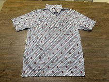 Vintage Robert Bruce Arnold Palmer USA Short Sleeve Blue Polo Shirt - Medium