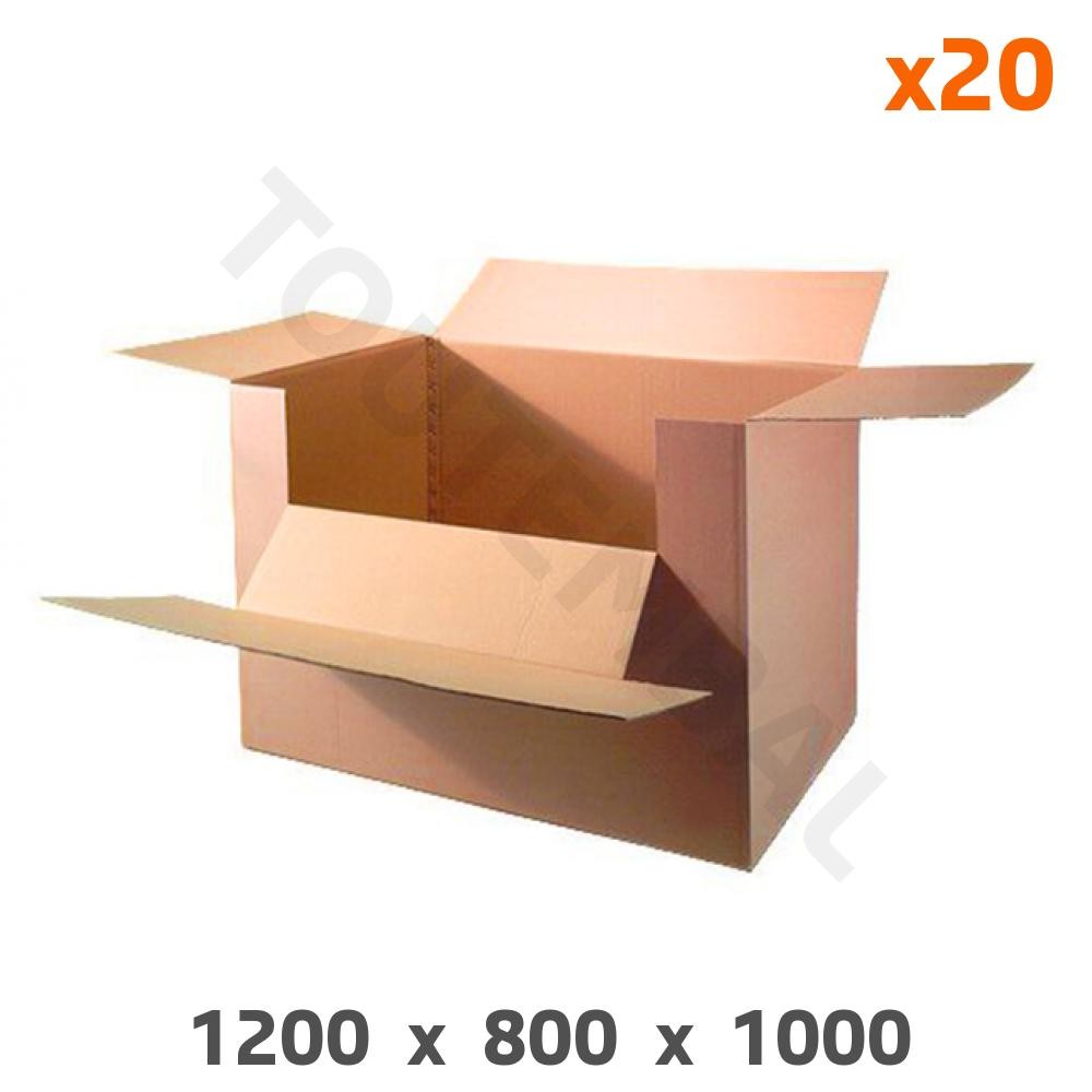 Caisse carton double cannelure pour déménagement volumineux et expédition de marchandises