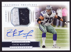 Zack Martin 2018 National Treasures Material Signatures GAME-USED Auto 03 /25