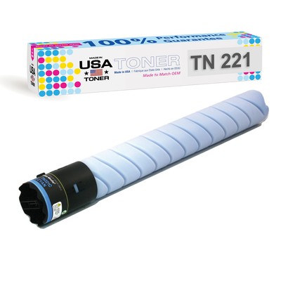 Compatible Toner for Konica Minolta TN221C, Bizhub C227, C287, C367 (Cyan)