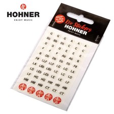 Hohner Glow in the Dark Key Labels MZ20195 - Harmonica Key Stickers