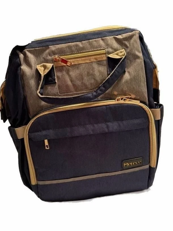 Merece Multi-Functional Diaper Bag Backpack with Changing Pad Navy Blue