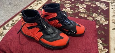Nike Air Huarache Gripp Black/Team Orange AO1730-001 Men s Size 12 Used Good!