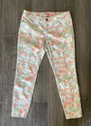 ELLE - Women's Floral Skinny Jeans - Multicolor - Size 14