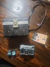Kodak Instamatic X-35 Vintage 126 Film Camera w/ Case Manual Flashcubes   USA