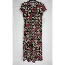 LuLaRoe Maria Paisley Western Floral Summer Maxi Long Dress NEW Size Large