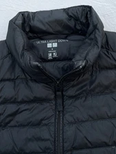 UNIQLO  Women  Small Ultra Light Down Puffer Vest Black Packable Travel Hiking