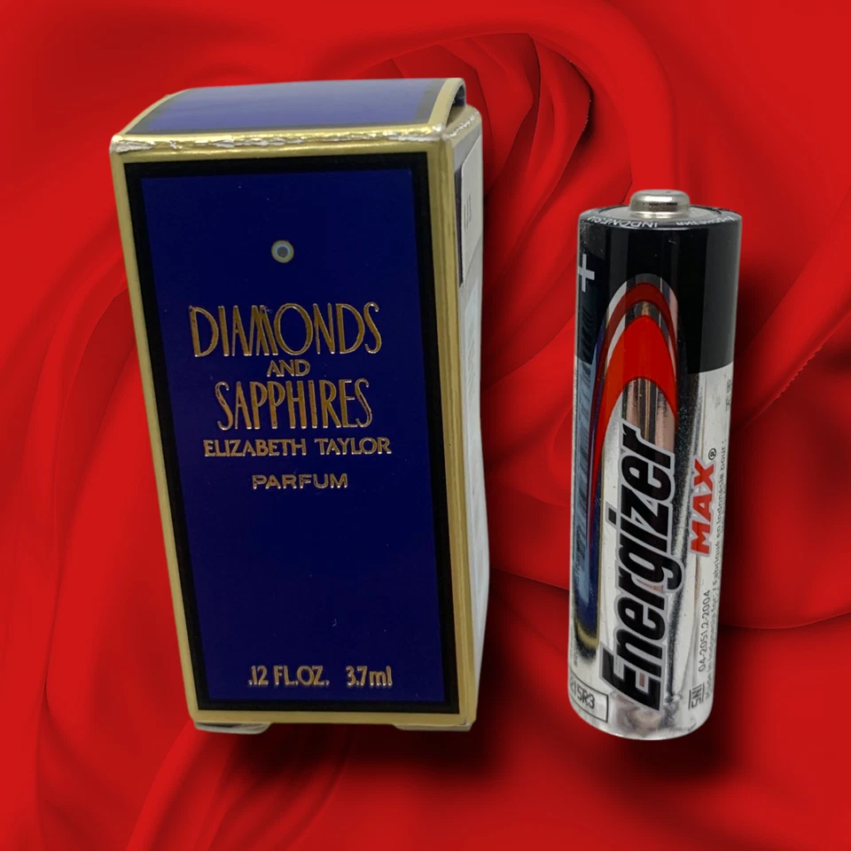 Винтажный мини-сплэш Elizabeth Taylor Diamonds & Sapphires Pure Parfum 0,12 жидкой унции - Изображение 4 из 4