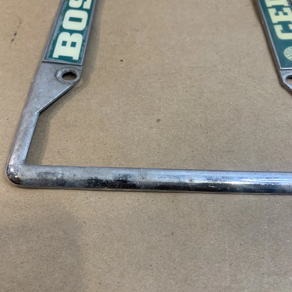 Marco de matrícula de metal cromado Boston Celtics - Fanmats NBA sin tornillos Foto 3 de 4