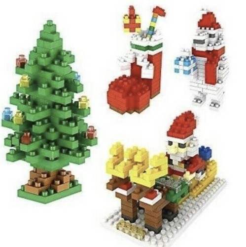 Block Kits of Christmas Tree Santa Claus Christmas Sock Snowman for Kids Gift - Picture 6 of 7