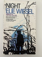 Night by Elie Wiesel Brown Vintage 1982 Book