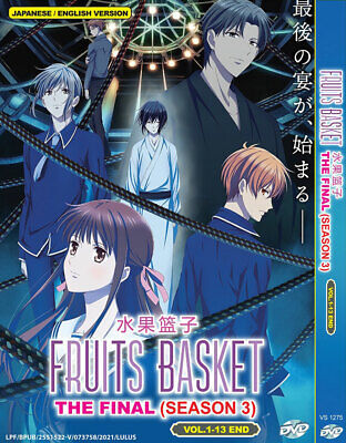 DVD Anime Fruits Basket The Final Season 3 TV Series (1-13 End) English Dub  for sale online