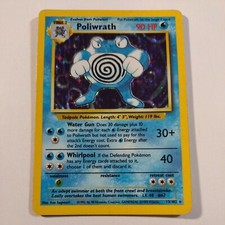 Pokemon TCG Base Set Unlimited Holo Poliwrath 13/102