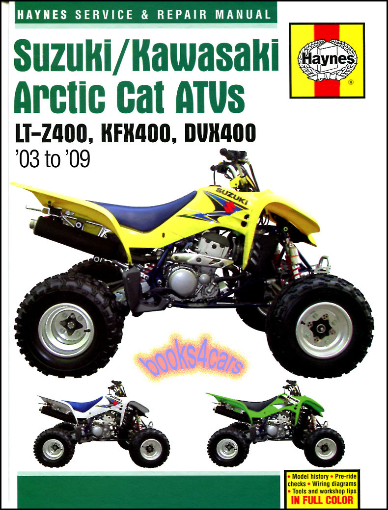 ARCTIC CAT DVX400 SHOP MANUAL SERVICE REPAIR BOOK ARTIC DVX 400