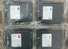 Genuine RICOH GC 31 Black Cyan Magenta Yellow set of 4 Ink cartridges for Aficio