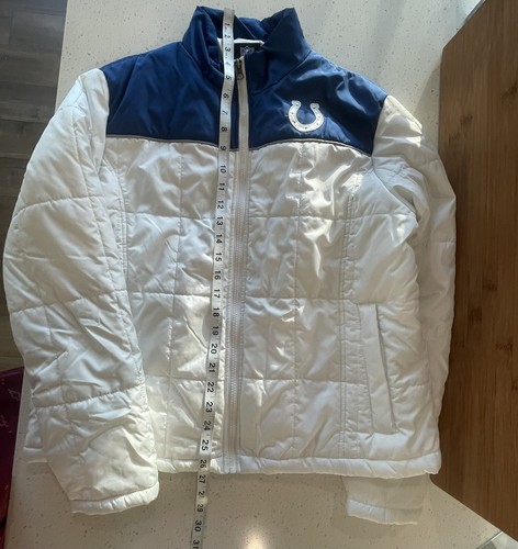 NFL Indianapolis Colts Women's White Lightweight Puffer Jacket Size XL - Picture 6 of 8
