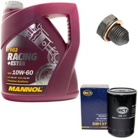 MotoröL ÖLfilter SM137 10W60 4Liter + ÖLablassschraube FüR Seat Ibiza VW Golf