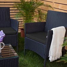 Elevate Outdoor Comfort: Rattan Armchair Seat Pads for Patio Dining Chairs