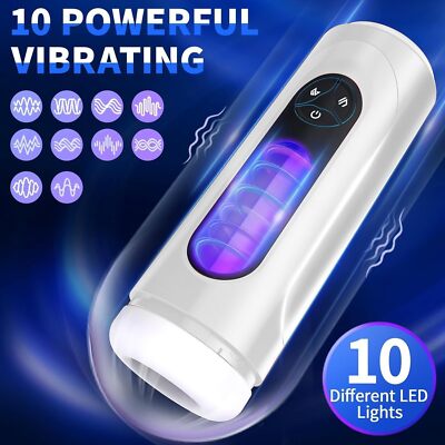 Male Masturbators Automatic HandsFree Sucking Cup Thrusting Stroker Lubricants