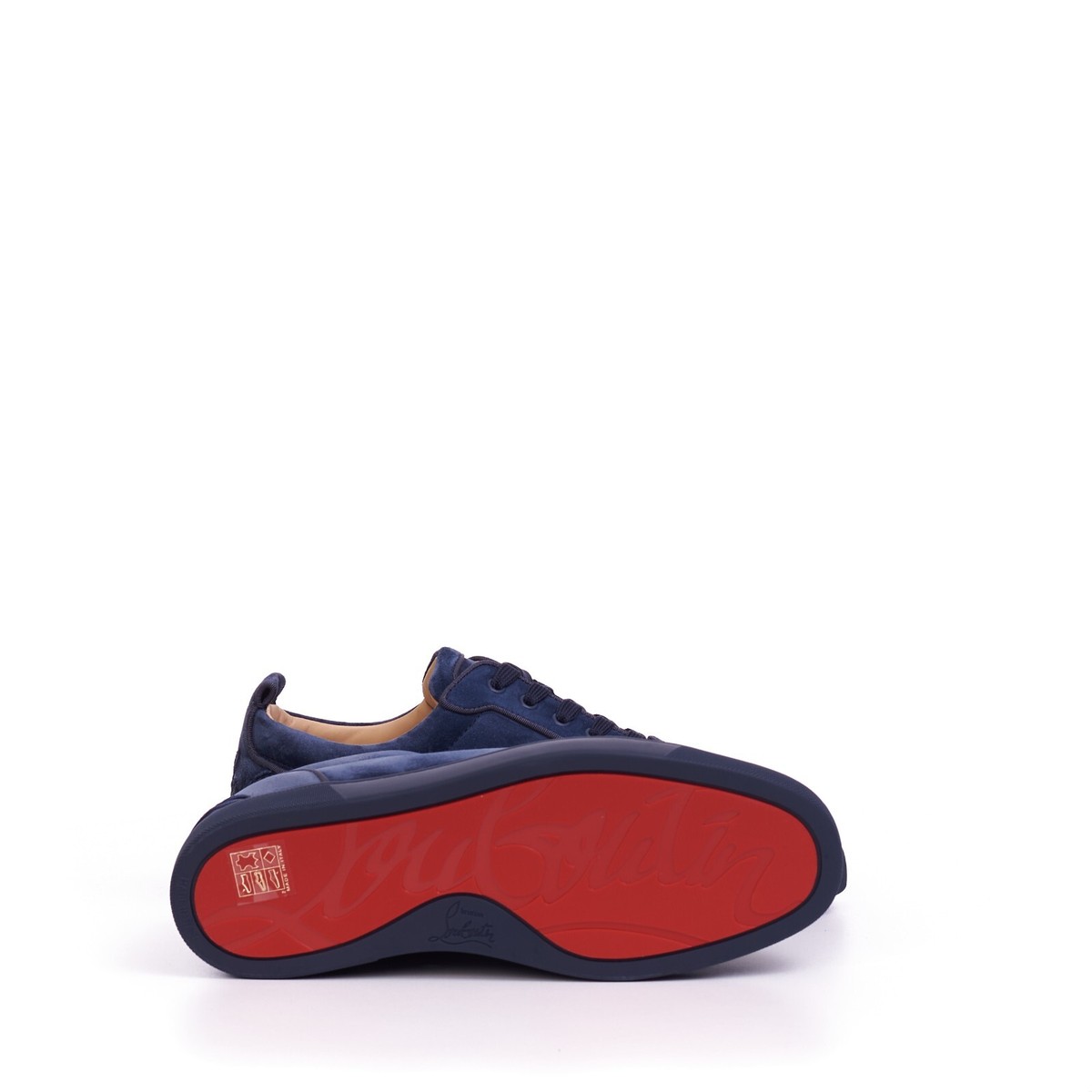 CHRISTIAN LOUBOUTIN 945$ Rock Blue Suede FUN LOUIS JUNIOR CHRISTIAN LOUBOUTIN 945$ Rock Blue Suede FUN LOUIS JUNIOR
