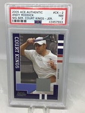 2005 Ace Signature Series Court Kings Jersey #CK-2 Andy Roddick PSA 7 (Top Pop)