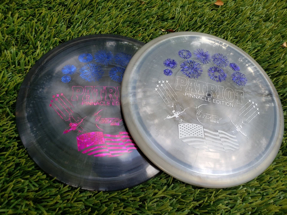 Rare 2x Pair Legacy Discs First Run Pinnacle Patriot 174 g Disc Golf Leopard FD  - Image 2 of 4