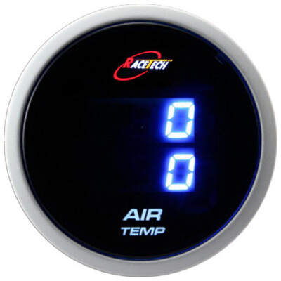 52mm 2-1/16'' Digital Dual Air Temperature Gauge °F Inside & Out Blue LED