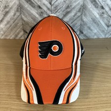 Philadelphia Flyers Logo NHL Reebok Stretch Face off Hat Adult Size L/XL Spike