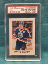 RARE! GEM MINT 10 1987-88 HOCKEY HOCKEY LEADERS MINI #13 WAYNE GRETZKY OILERS 