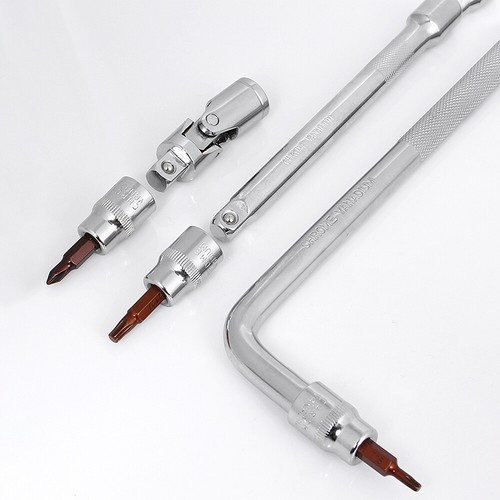 Torx/Hex/Kreuzschlitz/Schlitz Bit-Einsatz 3/8" (9,5mm) Stecknuss Steckschlüssel - Bild 4 von 42